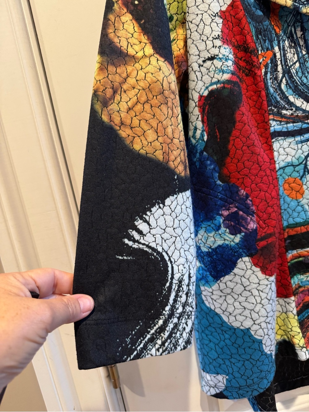 Ali Miles Jacket Blazer - Abstract Art High Low - Multicolor - Statement - Picture 8 of 8